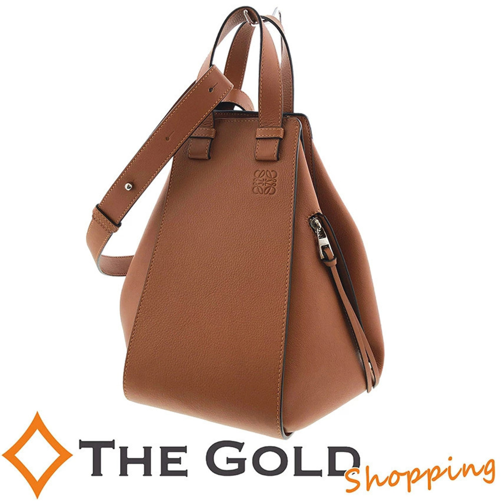 Loewe Hammock Leather 2Way Shoulder Bag Brown